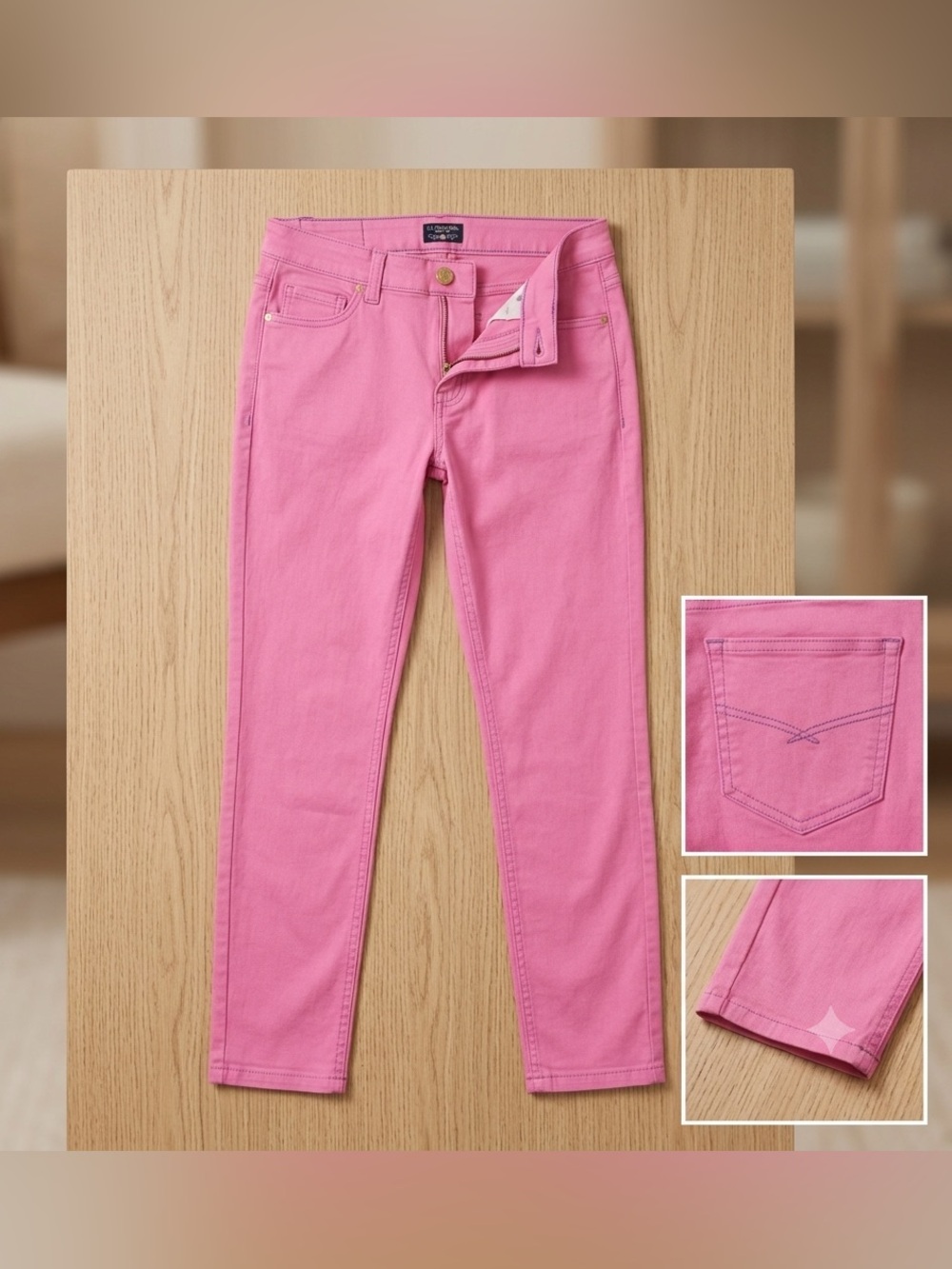 U.S. Ralph Lauren Polo Assn. Pink Skinny Jeans for Women